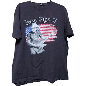 Brad Paisley 2017 Weekend Warrior World Tour T-shirt Black Size 2X Country Band